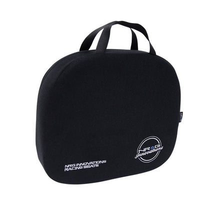NRG Racing Seat Cushion - One Piece Memory Foam Nylon Black w/ White Stitching | SC-WHD01 - JDMuscleSeatsnrgSC-WHD01