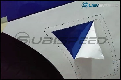 OLM S207 STYLE PAINT MATCHED REAR BUMPER VENT INSERTS GALAXY BLUE 15-21 Subaru WRX & STI | OLMS207RVNT-E8H