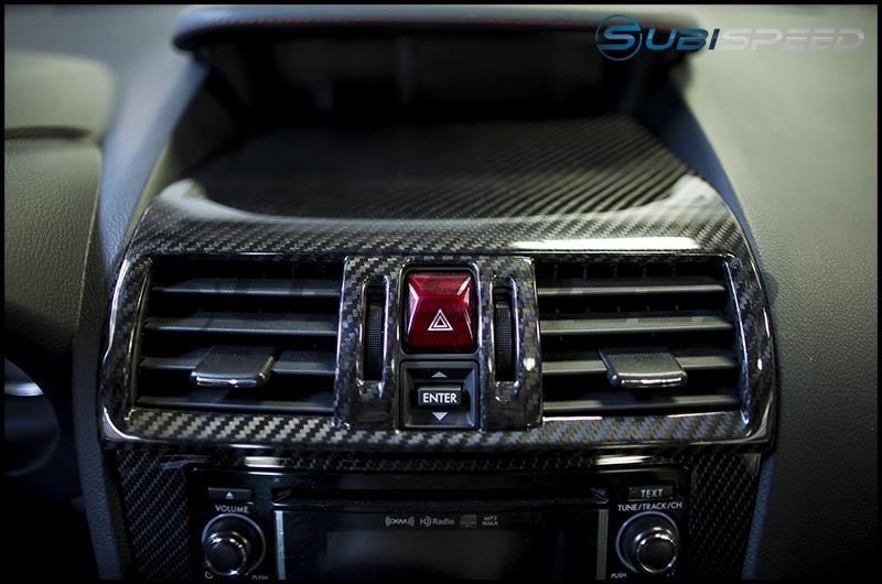 OLM [15 ONLY WRX/STI, 14 Forester, 13-14 Crosstrek] LE DRY CARBON FIBER CENTER AC TRIM COVERS BY AXIS-PARTS JAPAN | X-CENTER-ACVENT - JDMuscleTrim KitsOLMX-CENTER-ACVENT