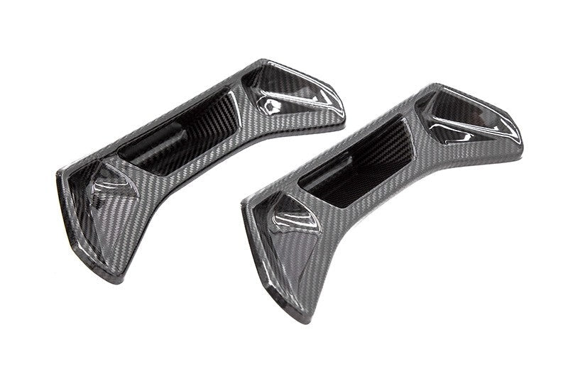 OLM [20+ A90 Supra] LE DRY CARBON FIBER SEAT CHROME DELETE COVERS - 2PC | A.70122.1 - JDMuscleTrim KitsOLMA.70122.1