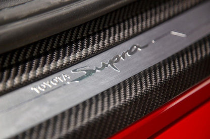 OLM LE CARBON FIBER DOOR SILL COVER | TYPE A 2020+ A90 Supra | A.70118.1 - JDMuscleTrim KitsOLMA.70118.1