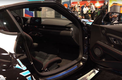 OLM LE CARBON FIBER DOOR SILL COVER | TYPE A 2020+ A90 Supra | A.70118.1 - JDMuscleTrim KitsOLMA.70118.1