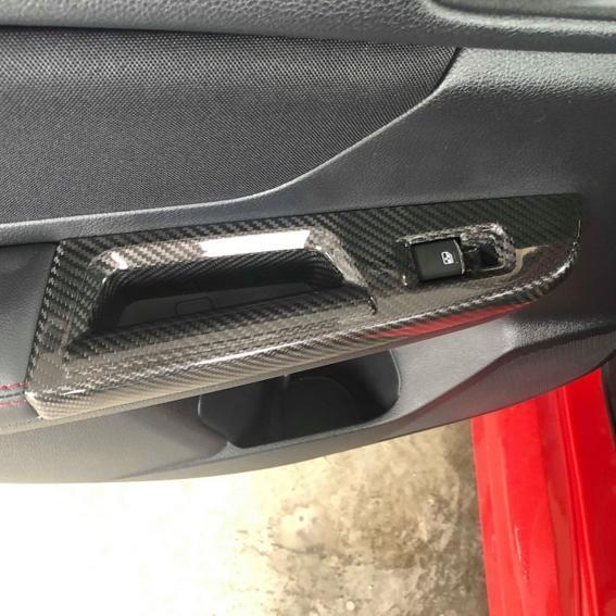 OLM LE Dry Carbon Fiber Switch Panel Covers (Version 18) Subaru WRX / STI 2018-2019 (A.70018.2)-olmA.70018.2-A.70018.2-Trim Kits-OLM-JDMuscle