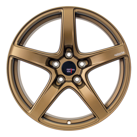 Option Lab R555 Formula Bronze Wheel 18x8.5 +40 5x108-L55-88551-40-MBZ-Wheels-Option Lab-18x8.5-+40mm-5x108-JDMuscle