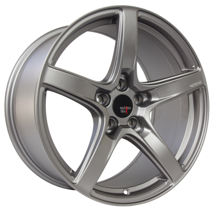 Option Lab R555 Noble Grey Wheel 18x8.5 +40 5x108-L55-88551-40-MGM-Wheels-Option Lab-18x8.5-+40mm-5x108-JDMuscle