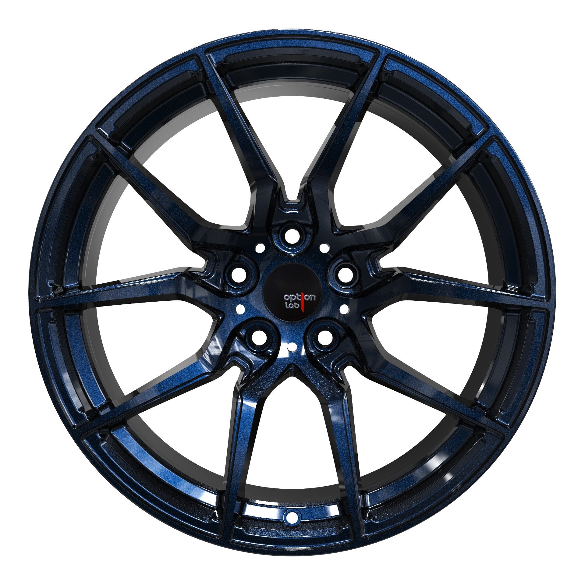 Option Lab R716 40 Option Lab R716 Midnight Blue Wheel 18x8.5 +40 5x108 – JDMuscle