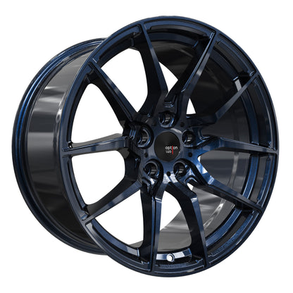Option Lab R716 Midnight Blue Wheel 18x9.5 +35 5x100-L16-89580-35-MNB-Wheels-Option Lab-18x9.5-+35mm-5x100-JDMuscle