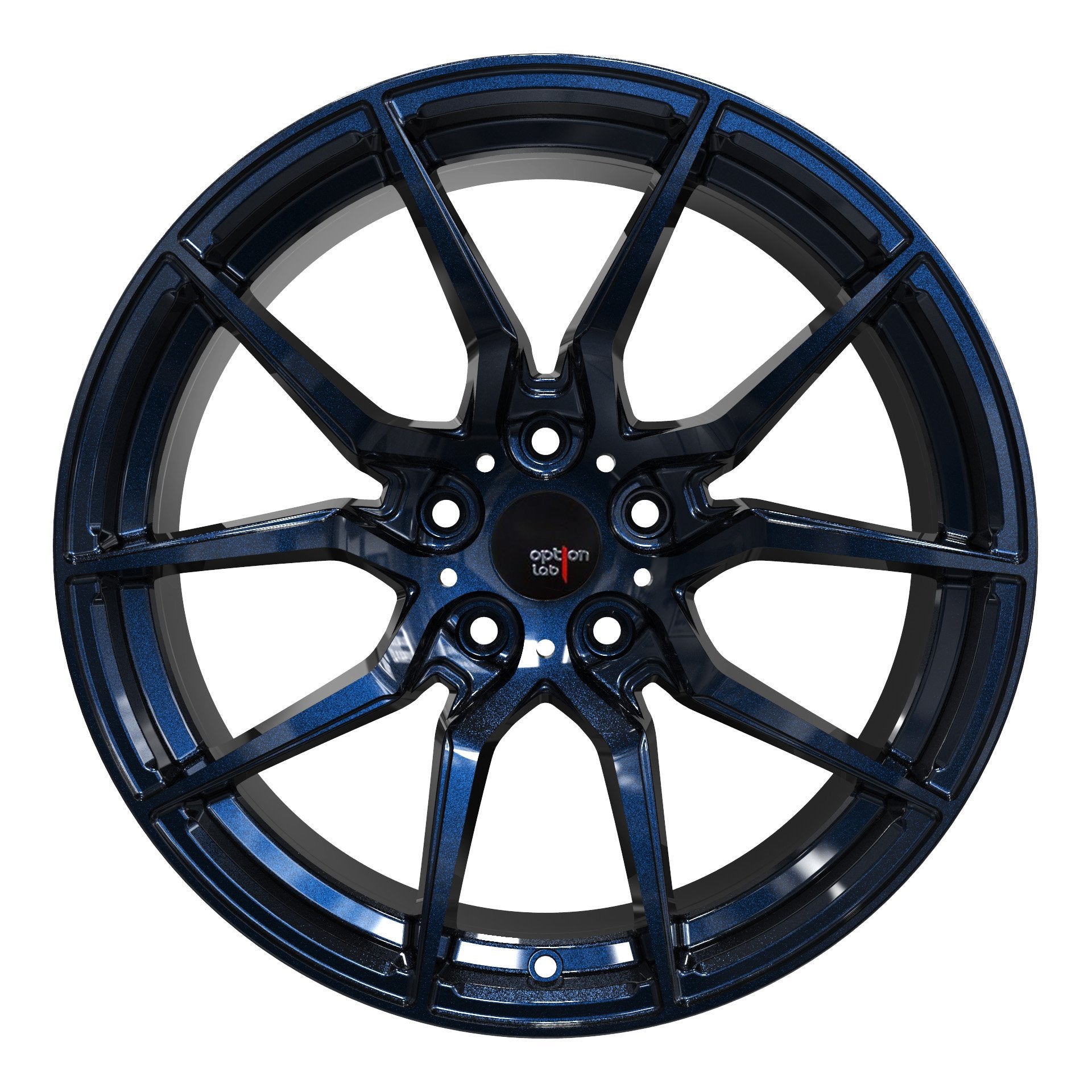 Option Lab R716 Midnight Blue Wheel 18x9.5 +35 5x100-L16-89580-35-MNB-Wheels-Option Lab-18x9.5-+35mm-5x100-JDMuscle