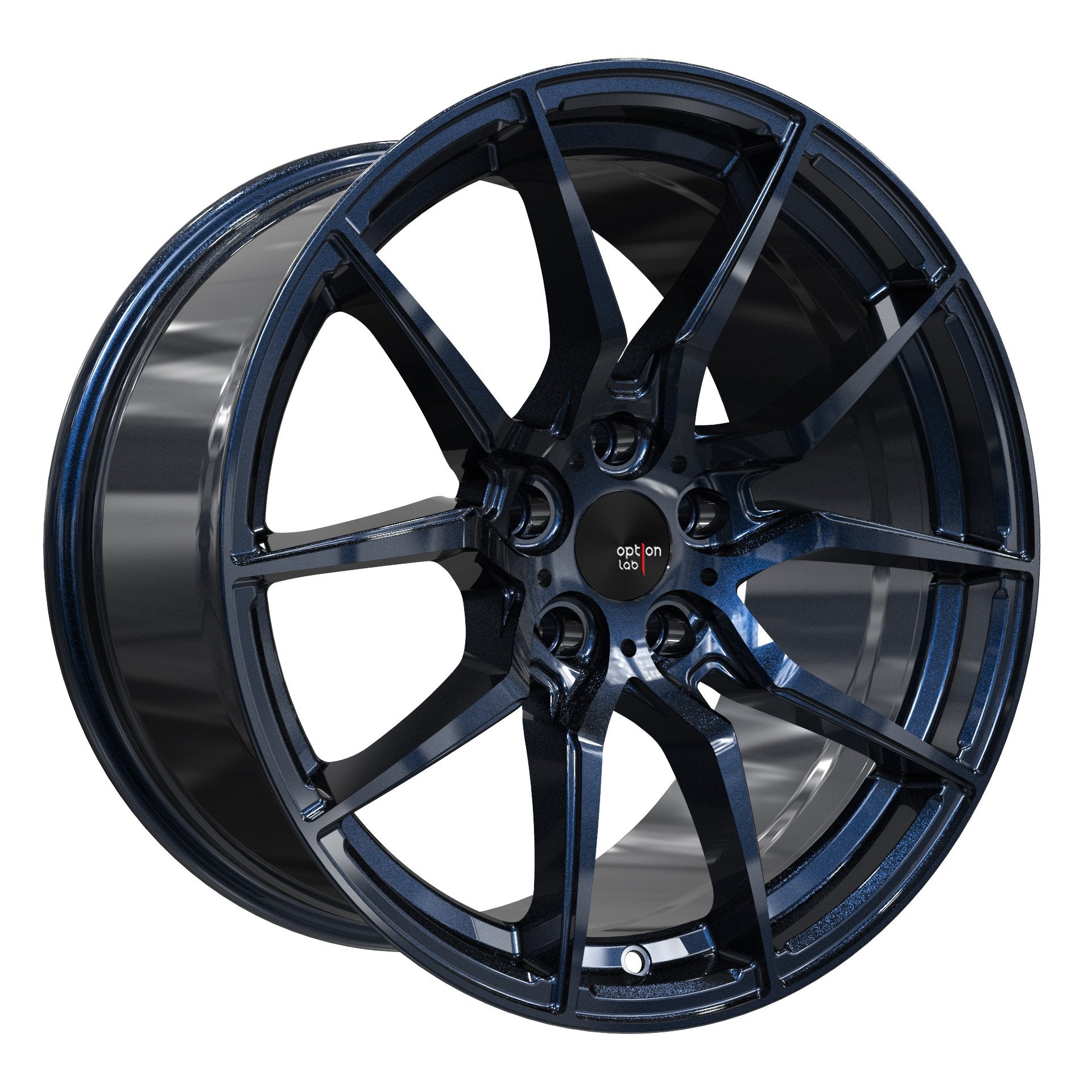 Option Lab R716 Midnight Blue Wheel 18x9.5 +35 5x114.3-L16-89565-35-MNB-Wheels-Option Lab-18x9.5-+35mm-5x114.3-JDMuscle