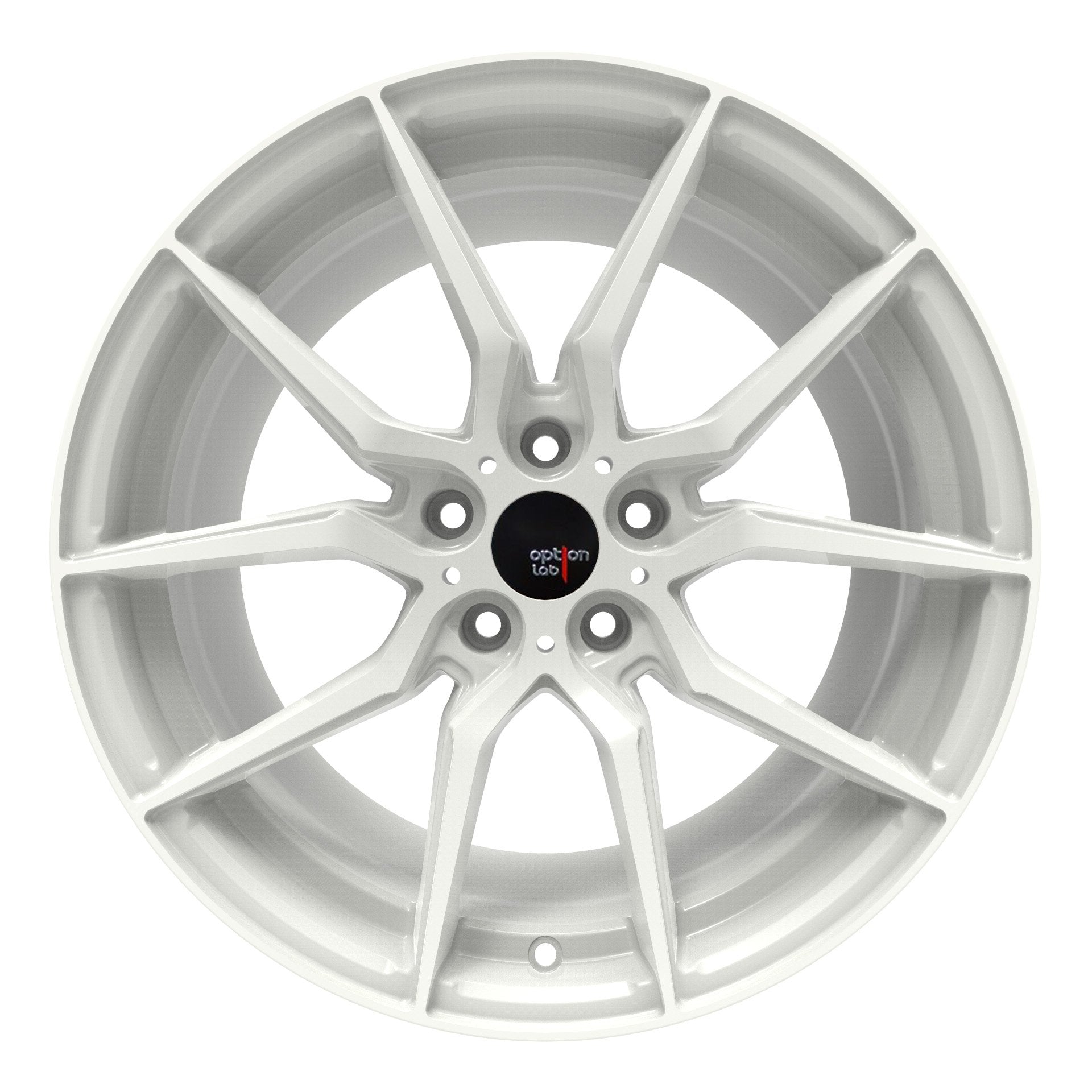 Option Lab R716 Onyx White Wheel 18x9.5 +35 5x100-L16-89580-35-WHT-Wheels-Option Lab-18x9.5-+35mm-5x100-JDMuscle