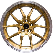 Option Lab S718 Top Secret Gold w/Machined Lip Wheel 19x9.5 +35 5x114.3