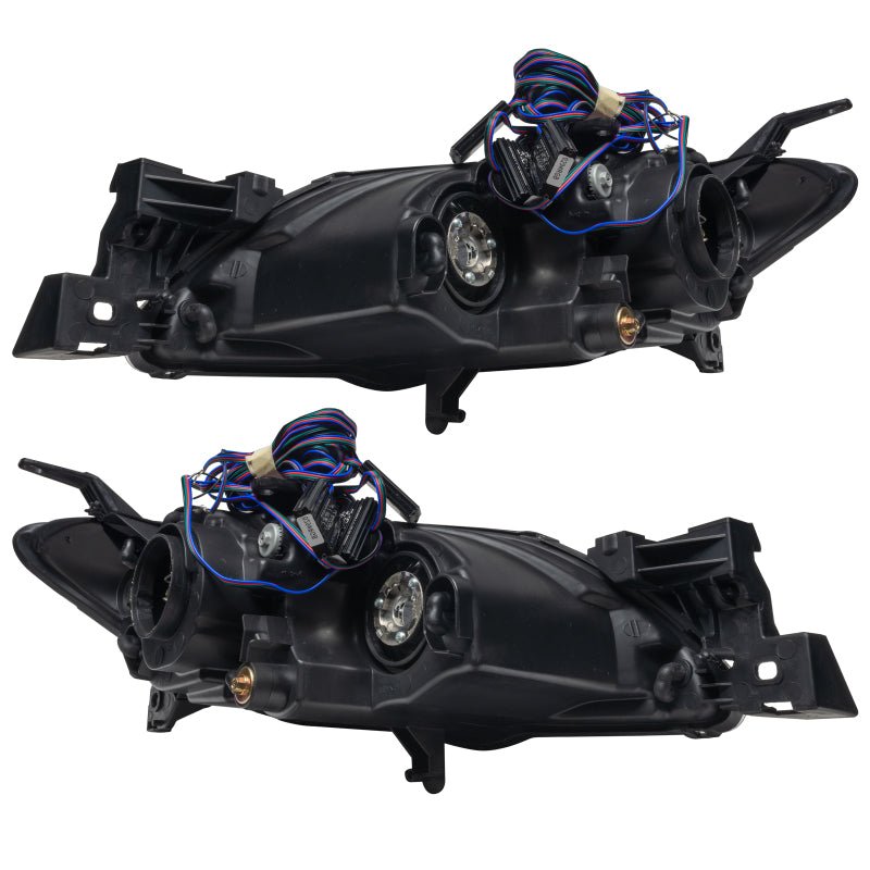 Oracle Pre - Assembled Halo Headlights 4DR Halogen Style SMD White Mazda 3 2004 - 2009 | orl8174 - 001 - JDMuscleHeadlightsorl8174-001