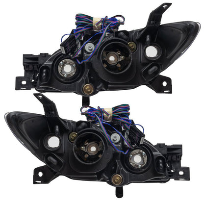 Oracle Pre - Assembled Halo Headlights 4DR Halogen Style SMD White Mazda 3 2004 - 2009 | orl8174 - 001 - JDMuscleHeadlightsorl8174-001