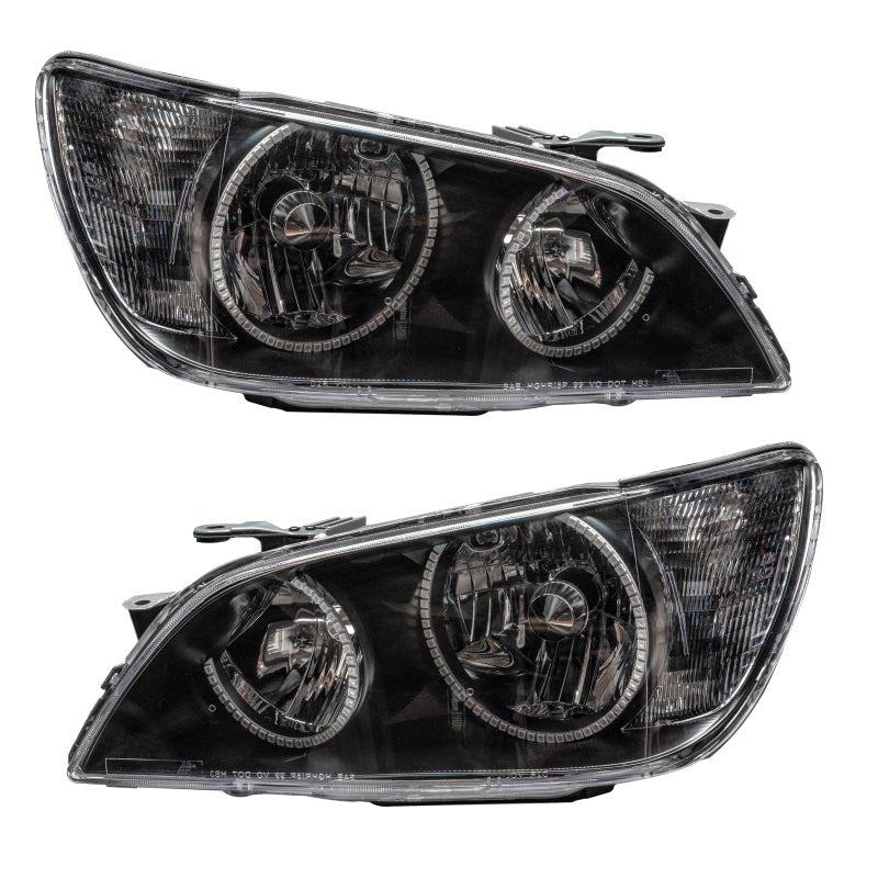 Oracle Pre - Assembled Halo Headlights Non HID Black White Lexus IS 300 2001 - 2005 | Orl7113 - 001 - JDMuscleHeadlightsorl7113-001