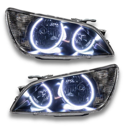 Oracle Pre - Assembled Halo Headlights Non HID Black White Lexus IS 300 2001 - 2005 | Orl7113 - 001 - JDMuscleHeadlightsorl7113-001