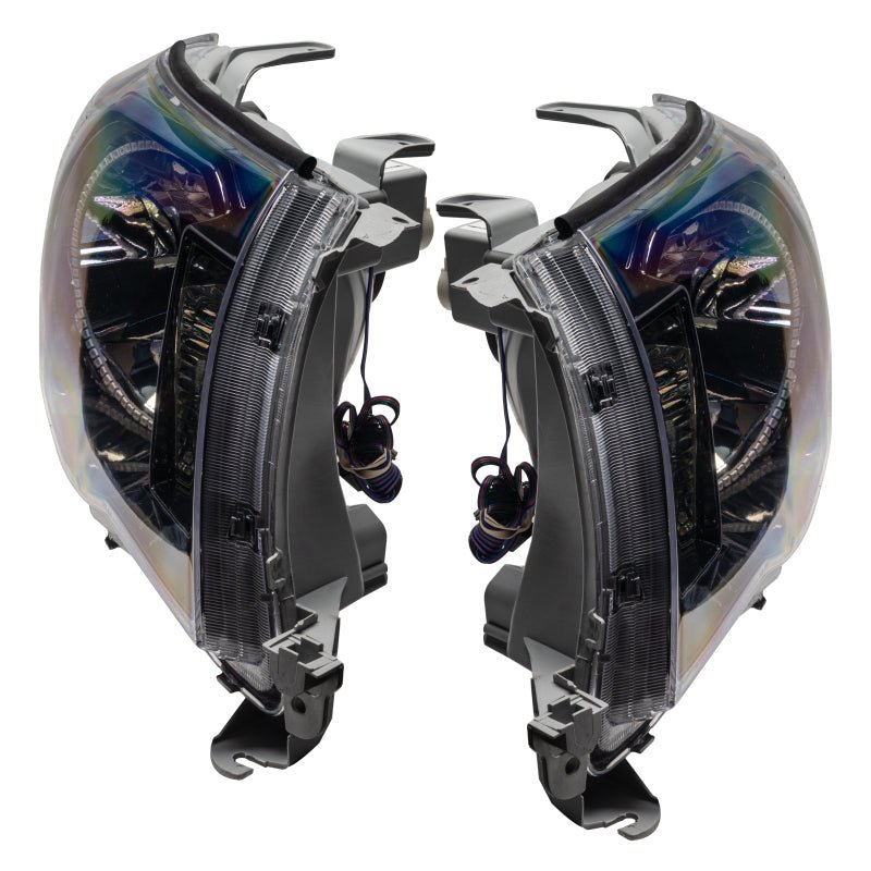 Oracle Pre - Assembled Halo Headlights SMD Black White Toyota Tacoma 2005 - 2011 | orl8161 - 001 - JDMuscleHeadlightsorl8161-001