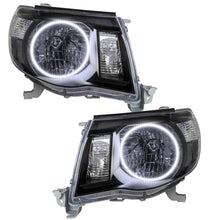 Oracle Pre - Assembled Halo Headlights SMD Black White Toyota Tacoma 2005 - 2011 | orl8161 - 001 - JDMuscleHeadlightsorl8161-001