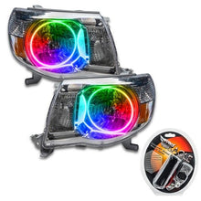 Oracle Pre - Assembled Halo Headlights SMD ColorSHIFT w/ RF Controller Toyota Tacoma 2005 - 2011 | orl8109 - 330 - JDMuscleHeadlightsorl8109-330
