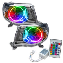 Oracle Pre - Assembled Halo Headlights SMD ColorSHIFT w/ Simple Controller Toyota Tacoma 2005 - 2011 | orl8109 - 504 - JDMuscleHeadlightsorl8109-504