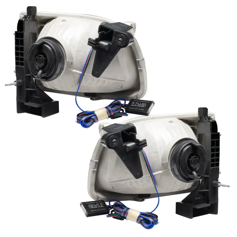 Oracle Pre - Assembled Headlights SMD ColorSHIFT 2.0 Controller Toyota Tacoma 2001 - 2004 | orl7202 - 333 - JDMuscleHeadlightsorl7202-333