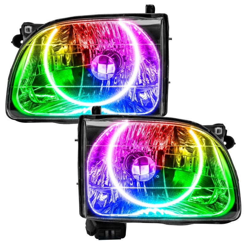 Oracle Pre - Assembled Headlights SMD ColorSHIFT 2.0 Controller Toyota Tacoma 2001 - 2004 | orl7202 - 333 - JDMuscleHeadlightsorl7202-333