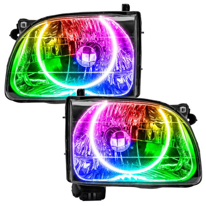 Oracle Pre - Assembled Headlights SMD ColorSHIFT 2.0 Controller Toyota Tacoma 2001 - 2004 | orl7202 - 333 - JDMuscleHeadlightsorl7202-333