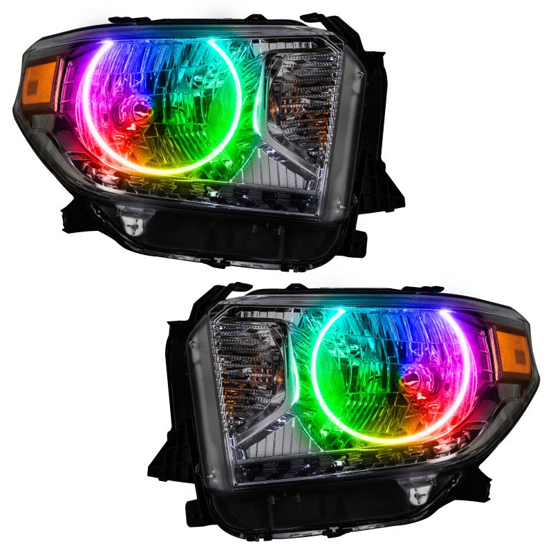 Oracle Pre - Assembled Headlights SMD ColorSHIFT w/o Controller Toyota Tundra 2014 - 2017 | orl7158 - 334 - JDMuscleHeadlightsorl7158-334