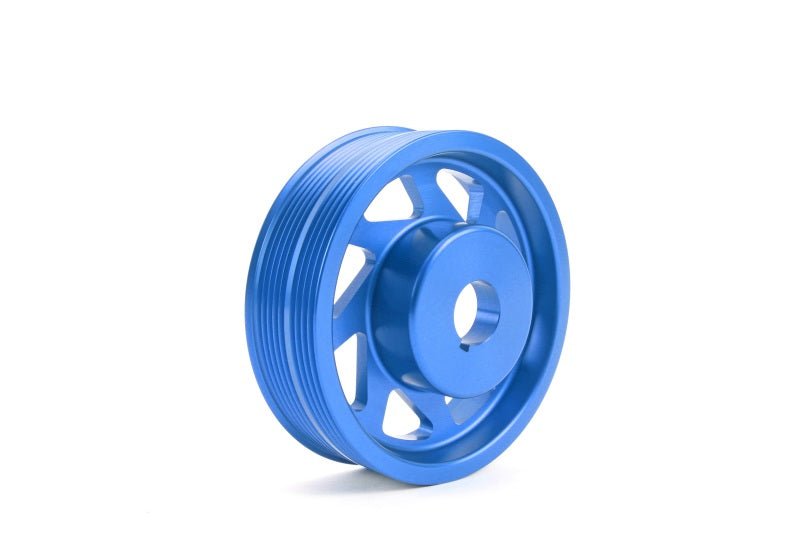 Perrin 02-14 WRX / 04-21 STI / 05-09 Legacy / 04-13 Forester Lightened Crank Pulley Blue | PSP-ENG-100BL - JDMusclePulleysperPSP-ENG-100BL