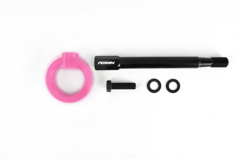Perrin [08 - 14 WRX/STI] Tow Hook Kit Front - Hyper Pink | PSP - BDY - 231HP - JDMuscleTow HooksperPSP-BDY-231HP