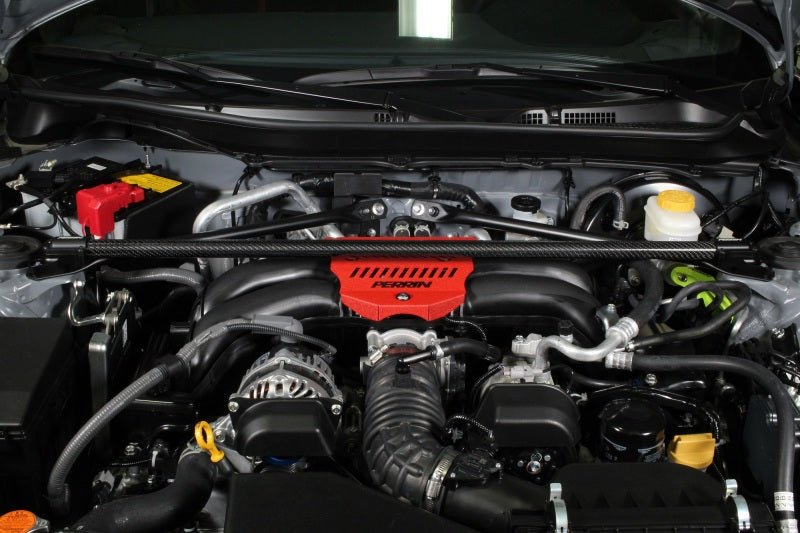 Perrin 13 - 22 BRZ / 13 - 16 FRS / 17 - 21 GT86 / 2022 GR86 Front Strut Tower Bar Carbon Fiber | PSP - SUS - 066CF - JDMuscleStrut Tower BarsperPSP-SUS-066CF