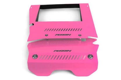 Perrin [15 - 21 WRX] Engine Cover Kit - Intercooler Shroud + Pulley Cover - Hyper Pink | PSP - ENG - 165HP - JDMuscleEngine CoversperPSP-ENG-165HP