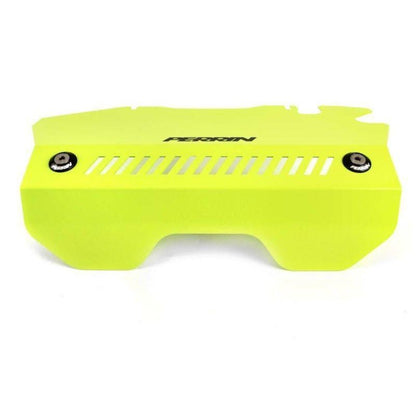 Perrin [15-21 WRX] Neon Yellow Pulley Cover - JDMuscleAlternator CoversperPSP-ENG-152NY