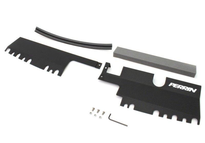 Perrin [15 - 21 WRX/STI] Radiator Shroud | With OEM Intake Scoop - Black - JDMuscleNon - CategorizedperPSP-ENG-512-4BK