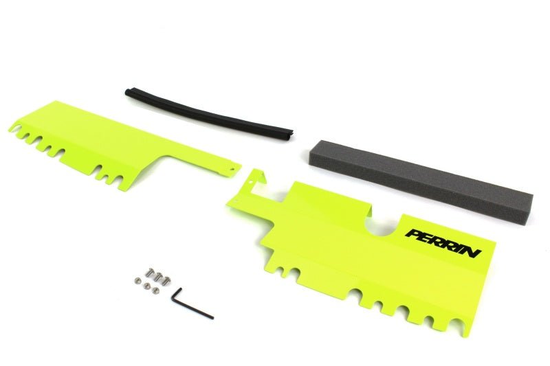 Perrin [15 - 21 WRX/STI] Radiator Shroud With OEM Intake Scoop - Neon Yellow | PSP - ENG - 512 - 4NY - JDMuscleRadiator ShroudsperPSP-ENG-512-4NY