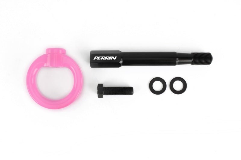 Perrin [15 - 21 WRX/STI] Rear Tow Hook Kit - Hyper Pink | PSP - BDY - 252HP - JDMuscleTow HooksperPSP-BDY-252HP