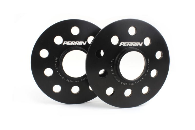 Perrin [15 - 25 WRX, 05 - 21 STI, 15 - 22 Outback/Legacy, 19 - 22 Forester] 7mm Wheel Spacers Black | PSP - WHL - 107BK - JDMuscleWheel Spacers and AdaptersperPSP-WHL-107BK