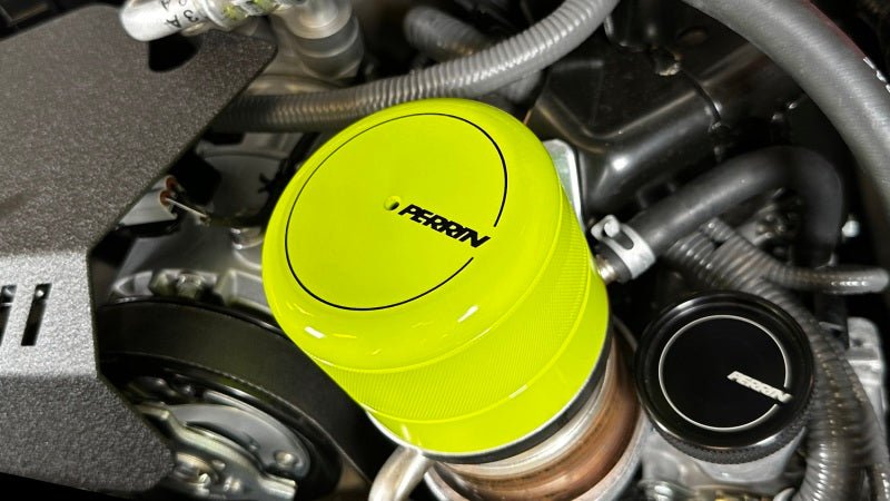 Perrin [15 - 25 WRX, 13 - 25 BRZ, 22 - 25 GR86] Oil Filter Cover Neon Yellow | PSP - ENG - 716NY - JDMuscleOil FiltersperPSP-ENG-716NY
