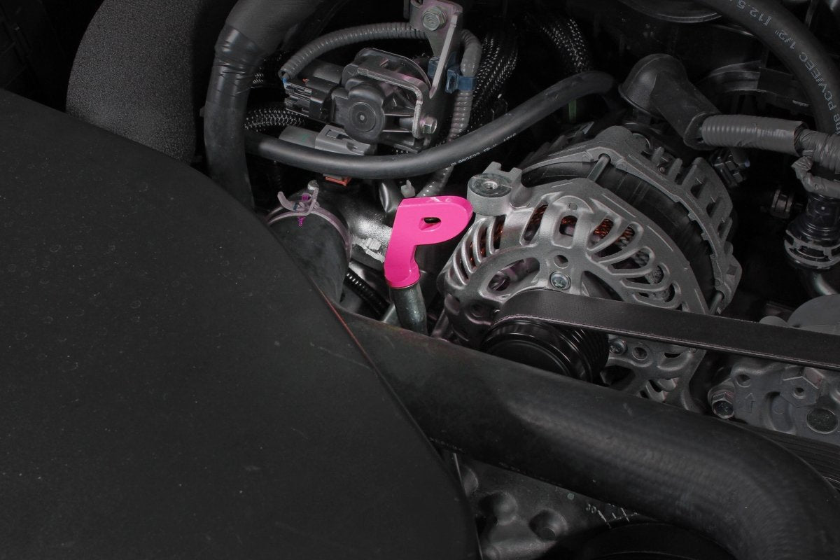 Perrin [15 - 26 WRX] Aluminum "P" Style Dip Stick Handle Hyper Pink Finish FA20 / FA24 | PSP - ENG - 720HP - JDMuscleDipsticksperPSP-ENG-720HP