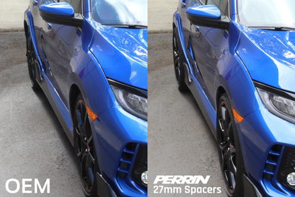 PERRIN [17+ Honda Civic Type R ] Wheel Spacer Set 5x120 27mm Pair - JDMuscleWheel Spacers and AdaptersperPHP-WHL-027BK