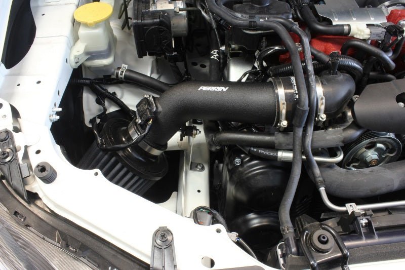 Perrin 18-21 STI Hi-Power Cold Air Intake Wrinkle Black | PSP-INT-326BK - JDMuscleIntakesperPSP-INT-326BK