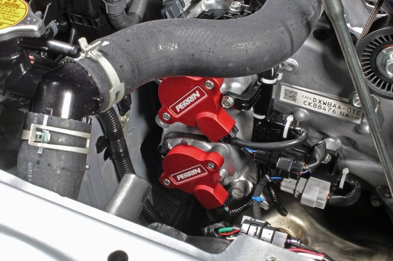 Perrin 22 - 23 GR86 / 17 - 20 86 / 14 - 16 FR - S / 13 - 20 BRZ Cam Solenoid Cover - Red | PSP - ENG - 173RD - JDMuscleCam Sensor CoversperPSP-ENG-173RD