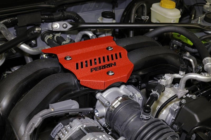 Perrin [22 - 25 BRZ/GR86] Engine Cover - Red Wrinkle | PSP - ENG - 162RD - JDMuscleEngine CoversperPSP-ENG-162RD