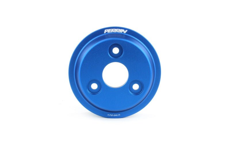 Perrin [22 - 25 WRX / 19 - 22 Forester / 20 - 22 Legacy / 21 - 22 Crosstrek] Lightweight Water Pump Pulley Blue | PSP - ENG - 112BL - JDMusclePulleysperPSP-ENG-112BL