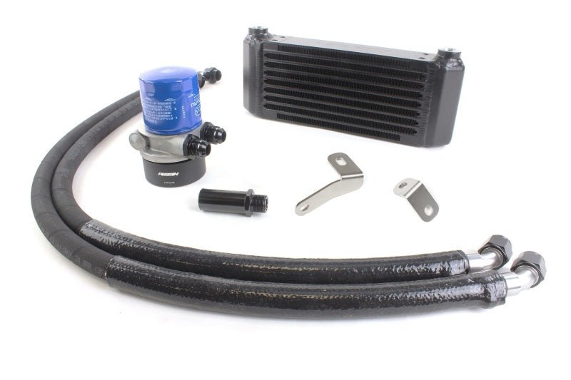 Perrin [22 - 25 WRX MT] Thermostatic Oil Cooler Kit - Black (Front Mount) | PSP - OIL - 115 - JDMuscleFluid CoolersperPSP-OIL-115