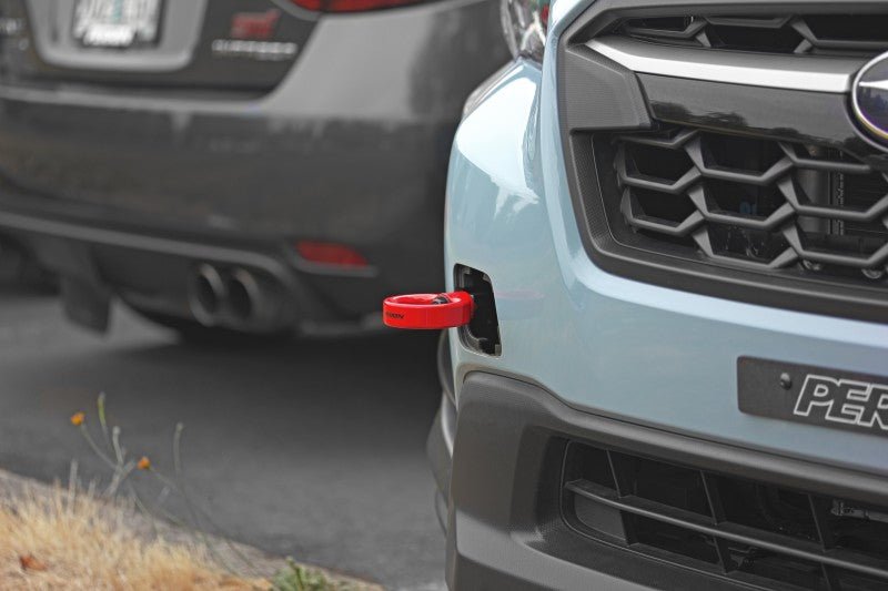 Perrin [22-26 WRX, 18-23 Crosstrek, 20-25 OBXT, 17-23 Impreza] Front Tow Hook Red - JDMuscleTow HooksperPSP-BDY-237RD