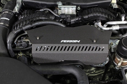 Perrin [22 - 26 WRX] Pulley Cover - Black | PSP - ENG - 153BK - JDMuscleBelt CoversperPSP-ENG-153BK