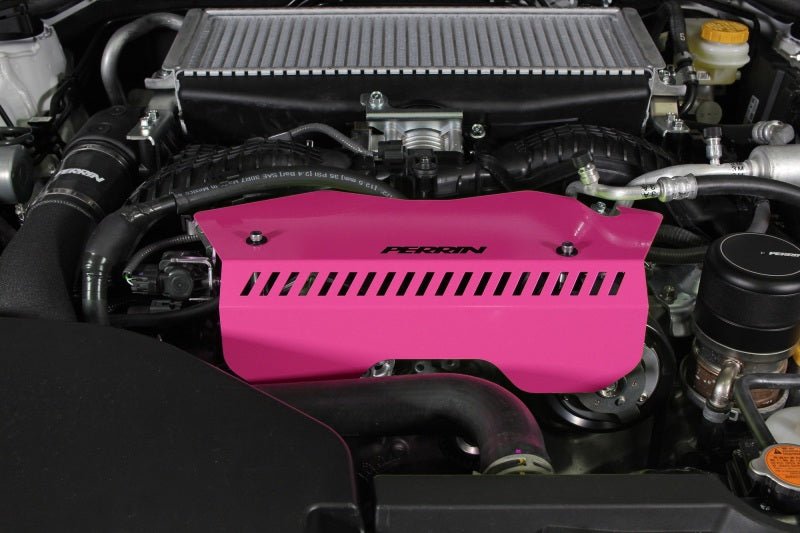 Perrin [22 - 26 WRX] Pulley Cover - Hyper Pink | PSP - ENG - 153HP - JDMuscleBelt CoversperPSP-ENG-153HP