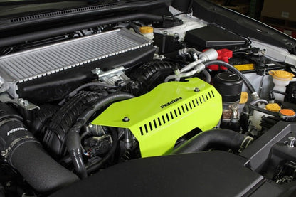 Perrin [22 - 26 WRX] Pulley Cover - Neon Yellow | PSP - ENG - 153NY - JDMuscleBelt CoversperPSP-ENG-153NY