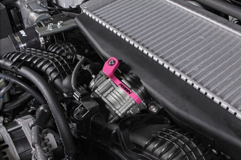 Perrin [22 - 26 WRX] Top Mount Intercooler Bracket - Hyper Pink | PSP - ITR - 331HP - JDMuscleIntercoolersperPSP-ITR-331HP
