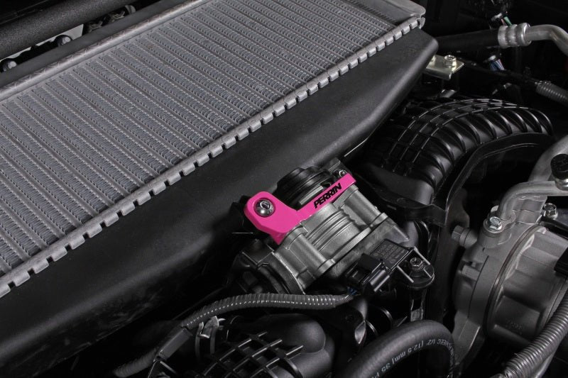 Perrin [22 - 26 WRX] Top Mount Intercooler Bracket - Hyper Pink | PSP - ITR - 331HP - JDMuscleIntercoolersperPSP-ITR-331HP